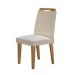 Conjunto com 6 Cadeiras Athenas Veludo Creme e Imbuia