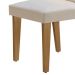 Conjunto com 6 Cadeiras Athenas Veludo Creme e Imbuia
