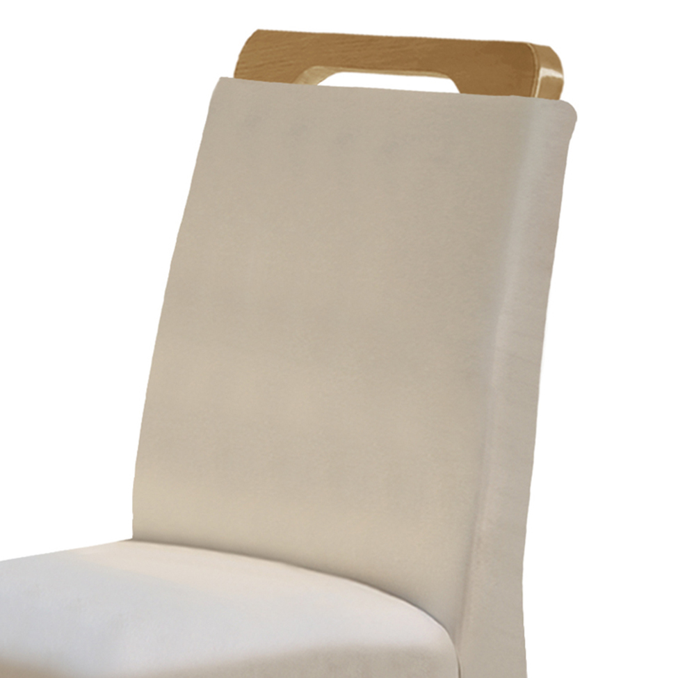Conjunto com 6 Cadeiras Athenas Veludo Creme e Imbuia