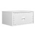 Conjunto com Mesa de Cabeceira e Penteadeira Suspensas Strass 3 Gavetas Branco