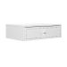 Conjunto com Mesa de Cabeceira e Penteadeira Suspensas Strass 3 Gavetas Branco