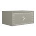 Conjunto com Mesa de Cabeceira e Penteadeira Suspensas Strass 3 Gavetas Off White
