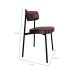 Conjunto de 2 Cadeiras Alloa Café e Preta