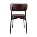 Conjunto de 2 Cadeiras Alloa Café e Preta