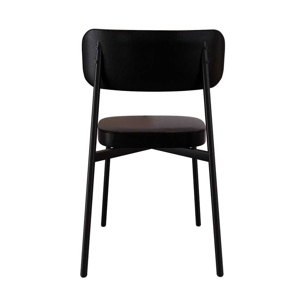 Conjunto de 2 Cadeiras Alloa Preta