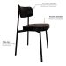 Conjunto de 2 Cadeiras Alloa Preta
