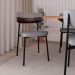 Conjunto de 2 Cadeiras Alloa com Detalhe Marrom Polipropileno Cinza Claro