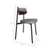 Conjunto de 2 Cadeiras Alloa com Detalhe Marrom Polipropileno Cinza Claro