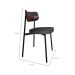 Conjunto de 2 Cadeiras Alloa com Detalhe Marrom Polipropileno Grafite