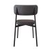 Conjunto de 2 Cadeiras Alloa com Detalhe Marrom Polipropileno Grafite