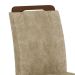 Conjunto de 2 Cadeiras de Jantar Athenas Castor Suede Amassado Chocolate