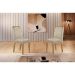 Conjunto de 2 Cadeiras de Jantar Athenas Imbuia Suede Amassado Chocolate
