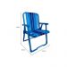 Conjunto de 2 Cadeiras de Praia Perúibe Azul com Caixa Térmica 34 L