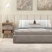Conjunto de 2 Mesas de Cabeceira Oasis 2 Gavetas Mel e Fendi