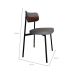 Conjunto de 4 Cadeiras Alloa com Detalhe Marrom Polipropileno Cinza