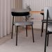 Conjunto de 4 Cadeiras Alloa com Detalhe Preto Polipropileno Cinza Claro