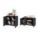 Conjunto de Armário de Escritório Tessa 3 PT com Buffet Line 2 PT Preto