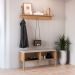 Conjunto de Banco Sapateira com Prateleira Oslo Hanover