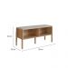 Conjunto de Banco Sapateira com Prateleira Oslo Hanover