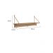 Conjunto de Banco Sapateira com Prateleira Oslo Hanover
