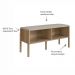 Conjunto de Banco Sapateira com Prateleira Oslo Hanover