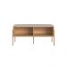 Conjunto de Banco Sapateira com Prateleira Oslo Hanover e Dourado
