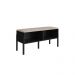 Conjunto de Banco Sapateira com Prateleira Oslo Nero e Preto