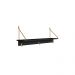 Conjunto de Banco Sapateira com Prateleira Oslo Nero e Preto