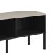 Conjunto de Banco Sapateira com Prateleira Oslo Nero e Preto