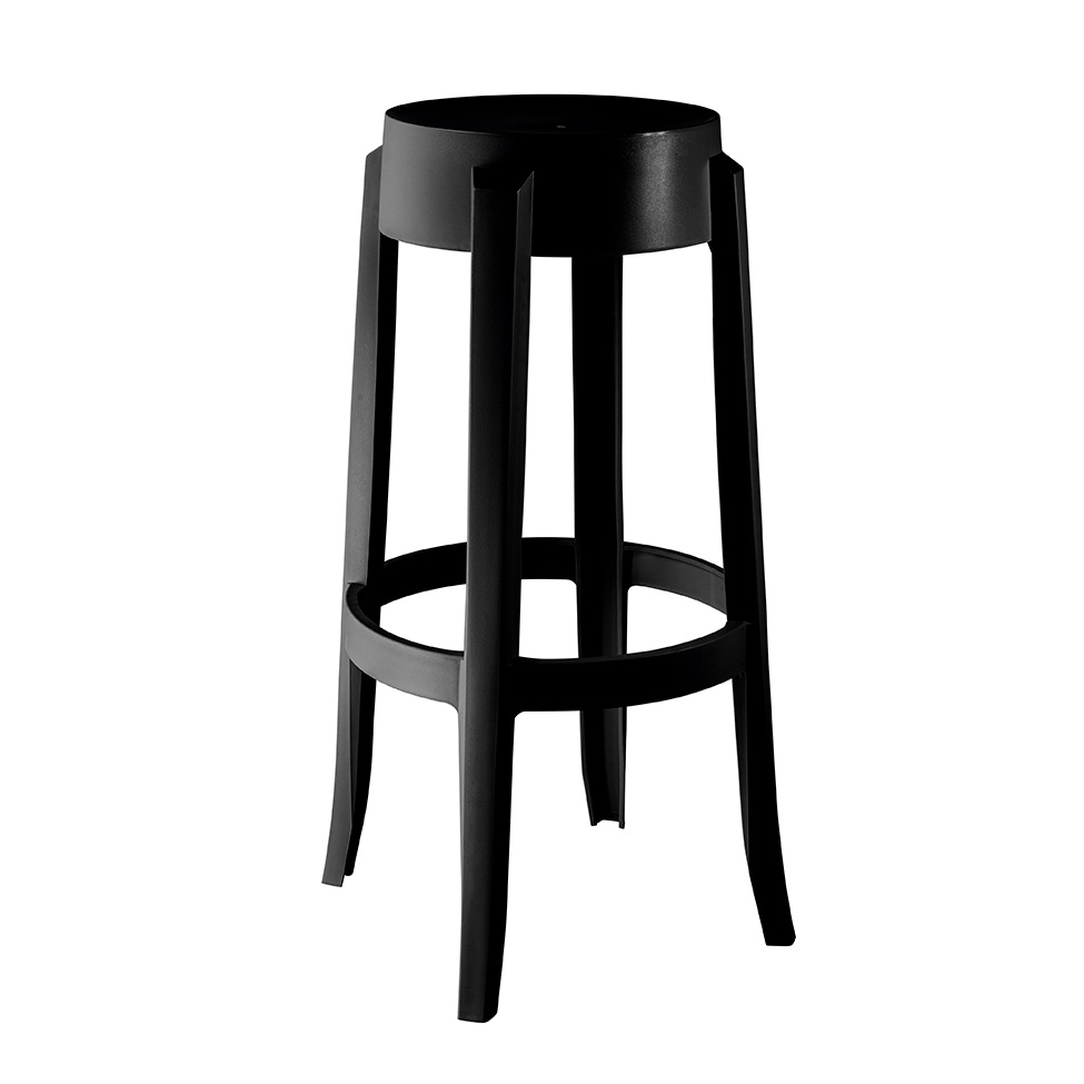 Conjunto de Banquetas de Pástico Shine Preta