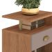 Conjunto de Cabeceira Casal com 2 Mesas de Apoio Duna 2 GV Mel e Fendi
