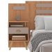 Conjunto de Cabeceira Casal com 2 Mesas de Apoio Duna 2 GV Mel e Fendi