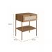 Conjunto de Cabeceira Casal com 2 Mesas de Apoio Oslo 1 GV Hanover e Dourado