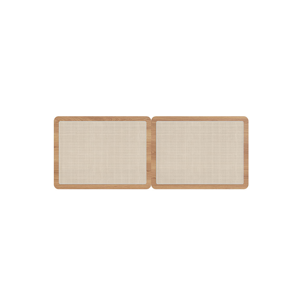 Conjunto de Cabeceira Casal com 2 Mesas de Apoio Oslo 1 GV Hanover e Dourado