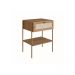 Conjunto de Cabeceira Casal com 2 Mesas de Apoio Oslo 1 GV Hanover e Dourado