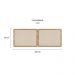 Conjunto de Cabeceira Casal com 2 Mesas de Apoio Oslo 2 GV Hanover e Dourado