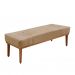 Conjunto de Cabeceira Casal com Recamier Gênova Suede Bege