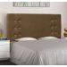 Conjunto de Cabeceira Casal com Recamier Gênova Suede Caramelo