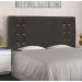 Conjunto de Cabeceira Casal com Recamier Gênova Suede Cinza