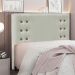 Conjunto de Cabeceira Casal com Recamier Gênova Veludo Prata