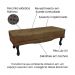 Conjunto de Cabeceira Casal com Recamier Vicenza Suede Caramelo