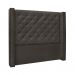 Conjunto de Cabeceira Casal com Recamier Vicenza Suede Cinza