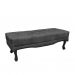 Conjunto de Cabeceira Casal com Recamier Vicenza Suede Cinza