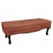 Conjunto de Cabeceira Casal com Recamier Vicenza Veludo Cobre