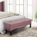 Conjunto de Cabeceira Casal com Recamier Vicenza Veludo Lilás