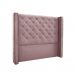 Conjunto de Cabeceira Casal com Recamier Vicenza Veludo Lilás