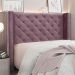 Conjunto de Cabeceira Casal com Recamier Vicenza Veludo Uva