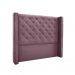 Conjunto de Cabeceira Casal com Recamier Vicenza Veludo Uva