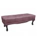 Conjunto de Cabeceira Casal com Recamier Vicenza Veludo Uva