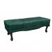 Conjunto de Cabeceira Casal com Recamier Vicenza Veludo Verde